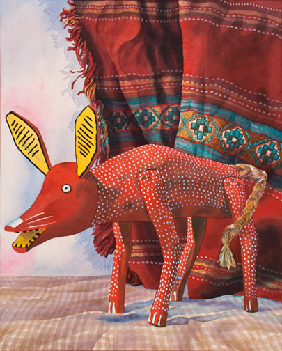 Oaxacan Coyote and Serape Image