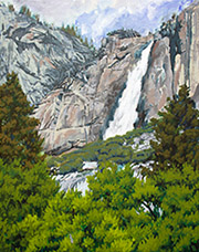 Yosemite Falls Plein Air Sketch
